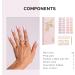 NAILOG Semi Cured Gel Nail Strips 34 pcs Salon-Quality Gel Nail Stickers Long Lasting Nail Wraps for Women with Soft Gel Finish Daydream - Buy Online on GoSupps.com