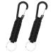 RTBRCG 2 pieces Paracord keychain keychain lanyard D Ring Karabiner Karabiner Black Tap Brief for work/FIRE/FITNESS/CAMPING/Travel/everyday life