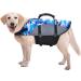 Dog Life Jacket Pet Floatation Life Vest Dog Lifesaver Preserver Swimsuit with handle for Water Safety at Beach Pool Boating (M) - Buy Online on GoSupps.com