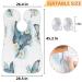 Butterfly Flower Pattern Beard Bib Apron - Non-Stick Waterproof Hair Catcher for Men | Perfect Grooming Gift with Suction Cups - Buy Online on GoSupps.com