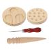 Healeved 1 set Aita Form Moxa Maker Holz-Moxa-Chip Moxa piece the form of moxibustion tools Moxibustion stick maker moxa tool beifu Disc Diy Mold Manufacturer Handbook Book