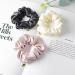 ADOOMENT 3 Pack Silk Scrunchies - Luxury Mulberry Silk Hair Ties for Women - Non-Slip Elastic Hair Scrunchies (Black Champagne Gold Pink) - 1.4 Inch - Buy Online on GoSupps.com