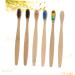 Eco-Friendly Soft Bristle Toothbrush Set - 6 Disposable Natural Wooden Toothbrushes for Travel - Landfill-Safe & Biodegradable - Buy Online on GoSupps.com