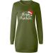 Shop Hanxiulin Women's Christmas Rock Print Oversized Hooded Sweater Dress - Perfect for Autumn Winter & Holiday Cheer - Buy Online on GoSupps.com