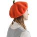 Zasy Wool Beret Hat - Handmade Wool Felt Cartoons Beanie Cap for Women and Girls - Orange - Buy Online on GoSupps.com