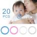 20PCS Soft Baby Pacifier Holder Rings - Transparent Pacifier O-Rings for Baby Shower Gifts - International Shipping Available - Buy Online on GoSupps.com