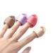 RUBIXIAN Finger Puff  4 Pcs Mini Makeup Puff  Super Soft Beauty Makeup Tools  Latex-free Blending Sponge  Suitable For Foundation  Concealer  Repair Cream  Eye Shadow (4 Color 1 Set) Set 1