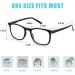 Blue Light Blocking Glasses for Men and Women - Anti Glare Computer Glasses - 400 UV Protection - Square Tortoise and Black Frames - Buy Online on GoSupps.com