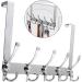 Over Door Hanger Wall Hooks for Coats Stainless Steel Hangers Over The Door Hanger Organizer Over The Door Towel Rack Over The Door Hook Rack Coat Hook Clothes Coats Organize Hook - Buy Online on GoSupps.com