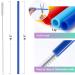 12 Pack Extra Long 14.5 Reusable Silicone Straws for Large Bottles - Flexible Straws for 1 Gallon Tumbler - Includes 2 Cleaning Brushes - Buy Online on GoSupps.com