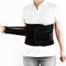 Dual Compression Back Brace Adjustable Size Back Support for Men and Women Lower Back Belt Waist Support Straps for Pain Relief Black
