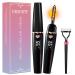 Heated Eyelash Curlers Electric Eyelash Curler Type C Rechargeable Heated Lash Curler for Women Natural Eye Lash Curler Makeup Tool with Eyelash Comb 24 Hours Long Lasting - Black