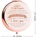 Personalized WHING to My Daughter Compact Makeup Mirror - Unique Daughter Gift for Birthday, Valentines Day, Mothers Day, Graduation & Christmas - Buy Online on GoSupps.com