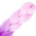 LDMY Ombre Pink to Purple Jumbo Braiding Hair Extensions - 24 Inch 6pcs Pack Synthetic Jumbo Braids for Women - Buy Online on GoSupps.com