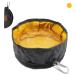 Lumoleaf ReisenApf dog portable 2l drinking trinker dog for on the way foldable easy eating nibrap water bowl for dogs pets (1 piece (yellow))
