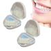 Flipped warm 2 pairs false teeth veneers dentures for plug in temporary denture artificial teeth dentures white cosmetic teeth temporary prostheses