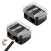 Yeesabella 2 PCS Eyeliner Sharpener Cosmetic Pencil Sharpeners Dual Pencil Sharpener Multi-Sized Eyebrow Pencil Sharpener for Eyeliner Lip Liner Eyebrow Pencil