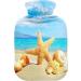 Naanle Seestern Beach Hot Water Bottle 1L - Transparent Cover for Summer Heat Hand/Foot Warmer Pain Relief & Cold Therapy - Buy Online on GoSupps.com