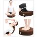 40CM Smokeless Moxibustion Cushion Round Solid Wood Sitting Moxibustion Bench 360 Rotatable Vent Adjust Temperature Moxibustion Heating Pad for Yoga Relax Body Relax - Buy Online on GoSupps.com