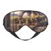 Soft Paris Eiffel Tower Printed Eye Mask Adjustable Breathable Eye Masks for Sleep Light Blocking & Double-Sided Black