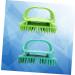 WOONEKY Shampoo Brush Set - 2 Pieces Scalp Massager & Hair Shampoo Brush (11x6 cm) - Green - Perfect for Scalp Care & Hair Health - International Shipping Available - Buy Online on GoSupps.com