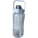 64oz Motivational Clear Plastic Water Bottle with Time Marker Straw - BPA Free & Leak Proof for Fitness, Gym, Outdoor - Green - Buy Online on GoSupps.com