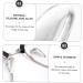 2 Pairs Glasses Nose Pads - Comfortable Nose Saddle Bridge Cushions for Eyewear | Transparent Zinc Alloy Sunglasses Frame Pads - Portable & Durable - Buy Online on GoSupps.com