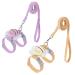 Qixuer 2 pieces of rabbits Adjustable rabbit leash rabbits crockery rabbit dishes sweet beehive pulling belt breathable rabbit line for small animals hamster puppy rabbits cats