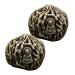 Bcoath 2 piece brass fitness handball small desktop decoration brass handicrafts walnut ornament small decor chinese walnut decor handmade balls for adults