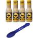 (Pack of 4) Buffalo Wild Wings Parmesan Roasted Garlic Sauces 12 fl oz (Free Miras Trademark 2-in-1 Measuring Spoon Included!)