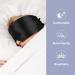 Luxury Mulberry Silk Sleep Mask - Comfortable Eye Mask for Men & Women | Adjustable Band & Pressureless Blackout Design - Perfect for Side & Back Sleepers | Midnight Black - Buy Online on GoSupps.com