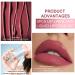 Evpct 3Pcs Ruby Red Nude Pink Mauve Matte Liquid Lipstick and Lip Liner Stain Set for Women - Long Lasting 24 Hours Stay On Matte Lipstick - 3 Count - Buy Online on GoSupps.com