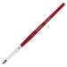 Accmor Kolinsky Acrylic Nail Brush, 3D Nail Art Brush for Acrylic Powder, 100% Kolinsky Nail Art Brush Professional Salon Quality (Size #2) Size 2 (Pack of 1) Red