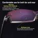 Keeplus Titanium Progressive Dual-Use Reading Glasses - Anti-Blue Light Lightweight & Comfortable Design for Men & Women | Semicircular Narrow Style +200 - Buy Online on GoSupps.com