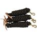 Set of 3 Green 9-Foot Nylon Lead Ropes with Leather Popper - Buy Online on GoSupps.com