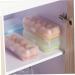 LABRIMP Egg Storage Container 2pcs 10 Eggs Storage Bins with Lid Egg Storage Tray Egg Case Egg Holder Container re-usable Green 24.5*10.5*7cm - Buy Online on GoSupps.com
