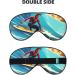 Hawaiian Surfer Wavy Print Sleep Eye Mask Soft Eyeshade for Travel & Naps | Perfect for Men & Women - Buy Online on GoSupps.com