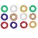 Lankater 12pcs Spiky Sensory Finger Acupressure Massage Rings Fidget Sensory Toy for Kids Teens & Adults (Random Color)
