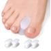 Feifanshop gel toe caps hallux valgus toe spreader silicone toe protection toe -divider toe toe correction spacer for overlapping toes soft and comfortable 4 pack