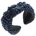 scicent Headband Embellished Pearls Hairbands for Party Wide Non-Slip Hair Bands Fashion Bling Head Band Beaded Hair Hoops Wedding Hair Accessories for Girls Women - 26705