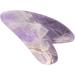 Verdant Touch Heart-Shaped Scraping Board | Amethyst Gua Sha Massage Tool for Face Shoulder Leg Belly Back - International Shipping Available - Buy Online on GoSupps.com