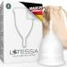 Latessa menstrual cup test very good made in Germany BPA-free mestruation cup period menstrual cup period cup gift woman alternative whether soft tampons or binding S small 1 piece (1 Pack) Standard