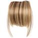 Toppu air bangs hair clip women pony wig at the front neat air fringe hand -bound straight flat pony clip on hair part.
