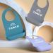 Portable Adults Waterproof Anti-oil Silicone Bib Elderly Aged Mealtime Cloth Protector Senior People Aid Aprons 1 Pack Silico Gray-xl - Buy Online on GoSupps.com
