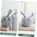 FRCOLOR 6 Pcs Bath Flower Sponge Set for Body Cleaning - Natural Shower Scrubber Mesh Pouf with Cartoon Grey Design - Buy Online on GoSupps.com