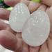 1pc Natural White Quartz Crystal Egg Shaped Rock Stone Natural Stones and Crystals Can be Used for Home Office Decoration - Buy Online on GoSupps.com