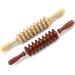 Wooden Fascia Massage Roller - Nine Round Handheld Body Wheel for Muscle Release & Relaxation - White - Buy Online on GoSupps.com