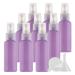 TIANZD 12 Pieces 50ml 1.7 oz Lightproof Purple Spray Bottles Plastic Fine Mist Spray Bottles Refillable Bottle for Cosmetic Perfume Cleaning Travel with 1x Funnels Purple 50ml