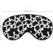 White Milk Cow Print Sleep Mask for Women | Adjustable Eye Shades & Elastic Strap - Buy Online on GoSupps.com