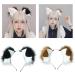 hgnxa Punk Style Anime Hairhoop Plush Dog Ears Headband Cosplay Costume Halloween Party Headdress Women Role Playing Headwear Black and White - Buy Online on GoSupps.com